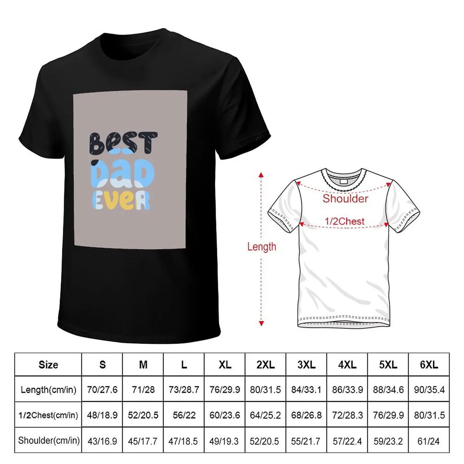 Best Dad Ever Bandit T-Shirt Casual Loose Fit Short Sleeve T-Shirt