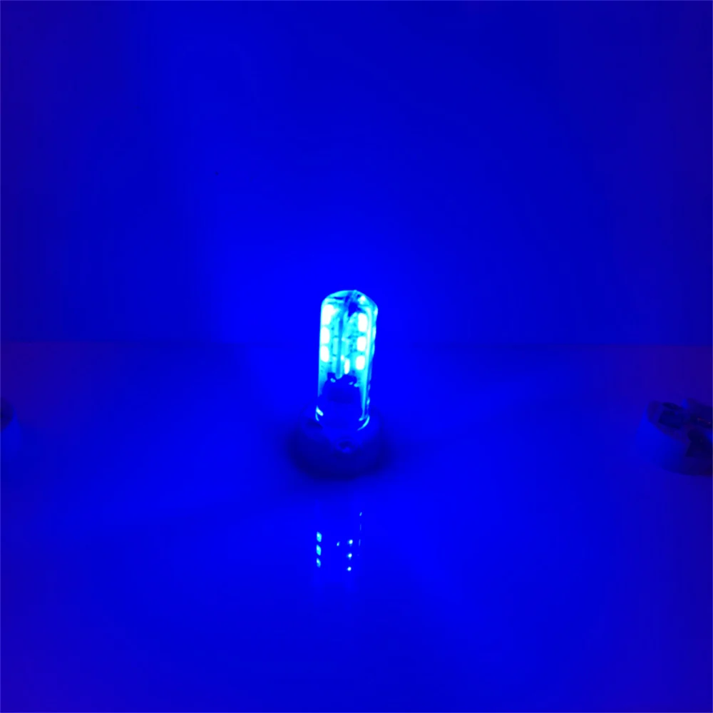 Imagem -03 - Lâmpada de Silicone Economizadora de Energia Mini g4 Led Cob Lâmpada Candle Lights Chandelier Night Light Vermelho Azul Verde ac dc 12v 2w 3w Peças Bloco