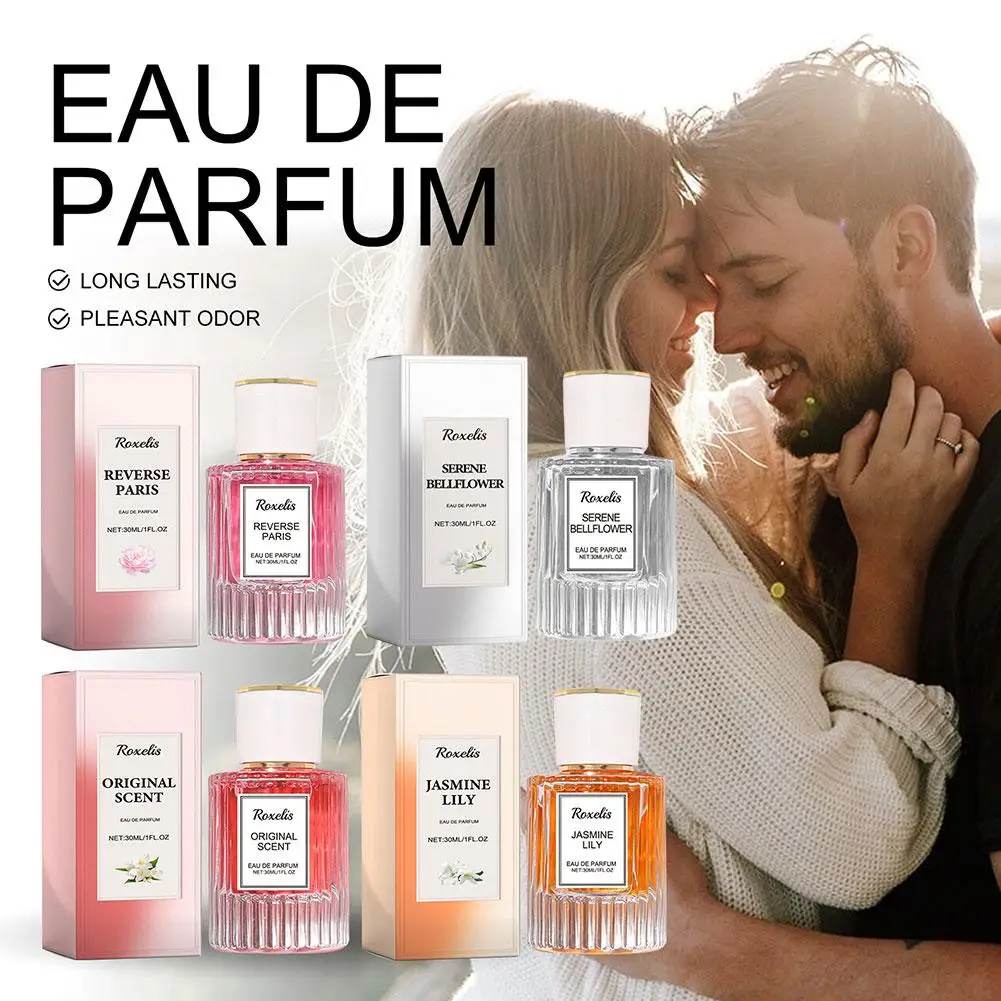 Perfume de jasmim feminino, perfume de longa duração, feromônios sexy, extratos de plantas, floral, diário, namoro, atraindo homens, fragrância corporal