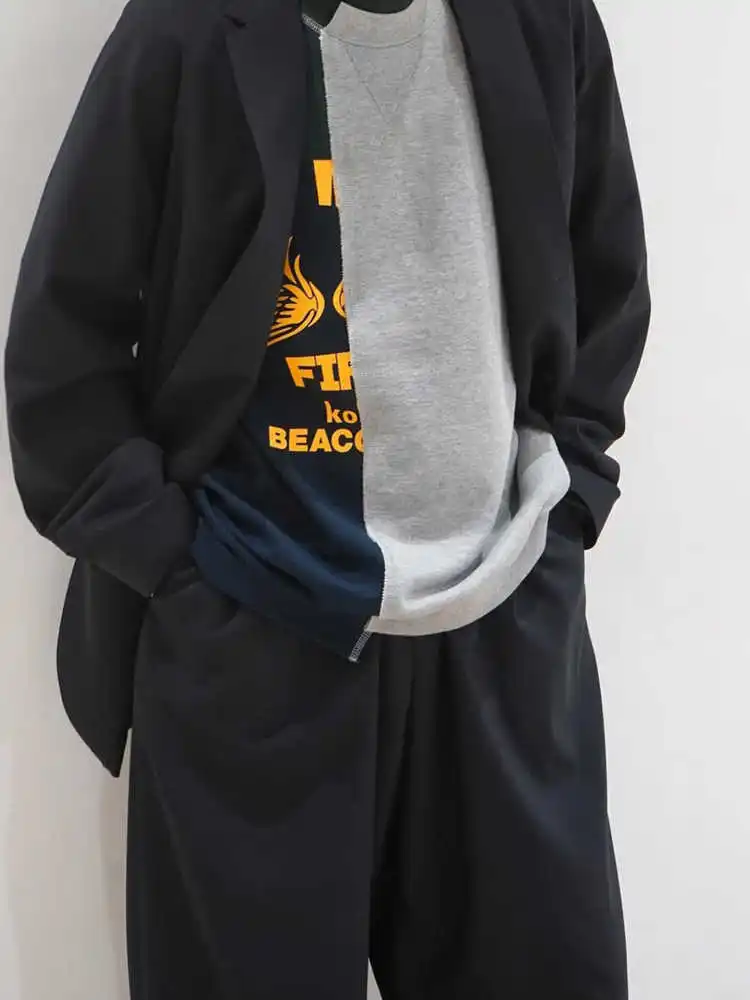 25SS نفس النمط الياباني الرجعية الربط المطبوعة عارضة تنوعا قصيرة الأكمام تي شيرت للنساء والذكور #4