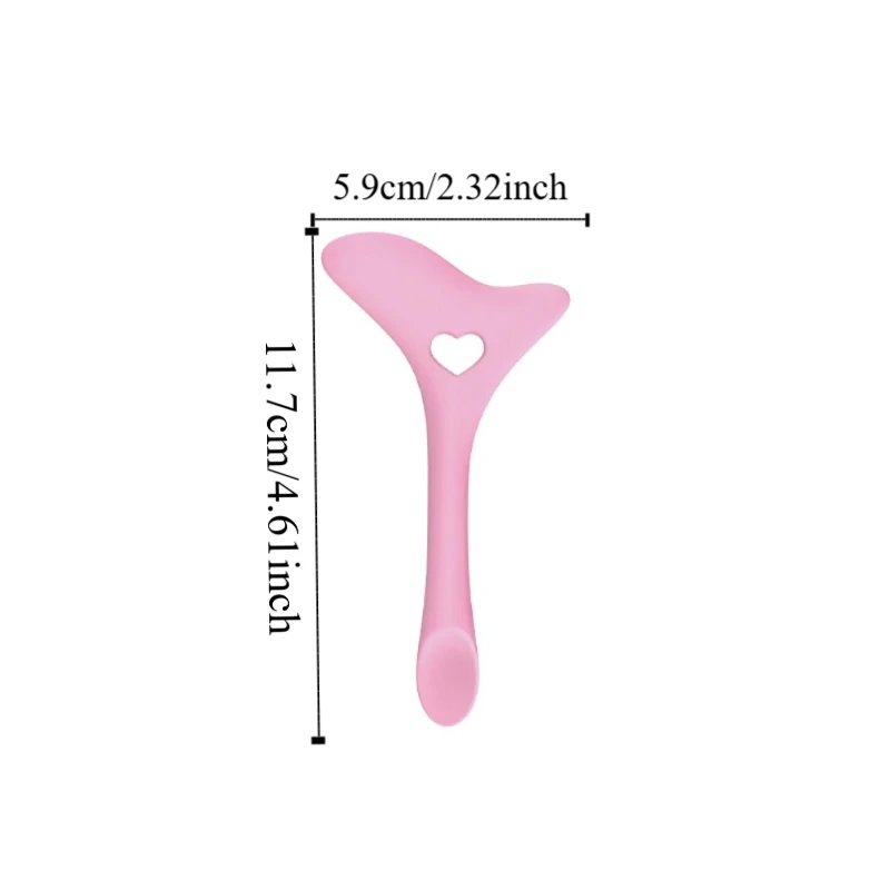 2Pcs 2in1 아이 라이너 스텐실 윙 팁 실리콘 립스틱 마스카라 드로잉 에이드 가짜 속눈썹 씰 페이스 크림 애플리케이터