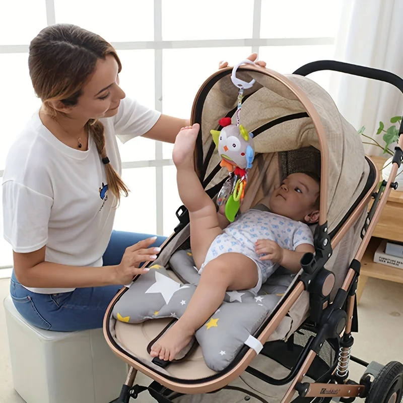 Geluidscontrole Wieg Speelset-Schattige Pluche Dieren Voor Pasgeborenen-Interactieve Schildpad, Puppy, Konijn, Bij, Baby Rustgevend Speelgoed