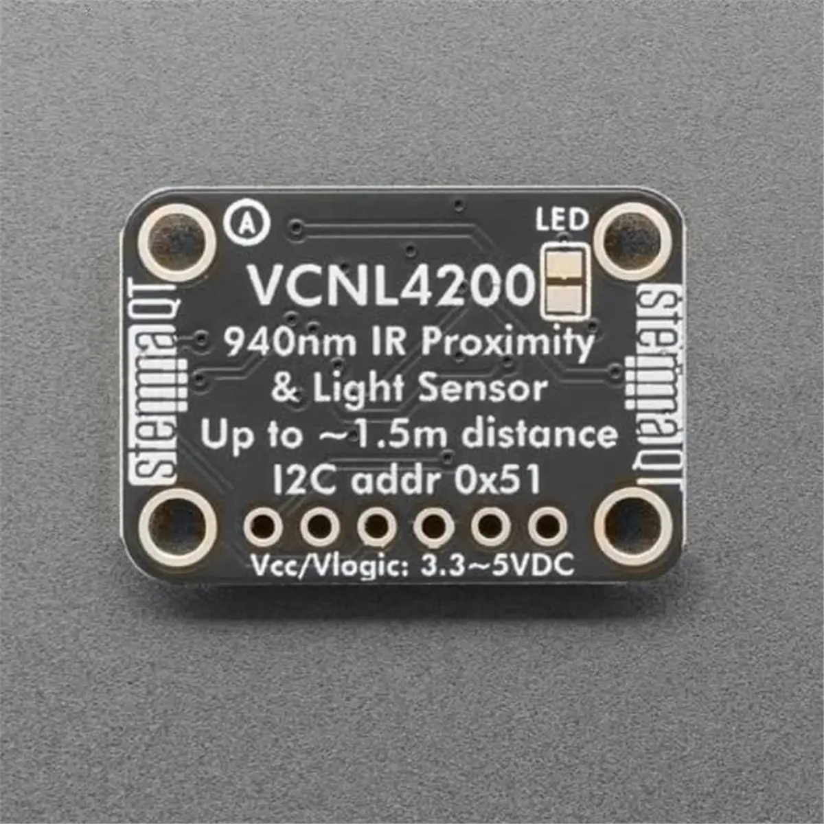 vcnl4200-長距離赤外線近接センサーおよび光センサーモジュール-stemma-qtコネクター