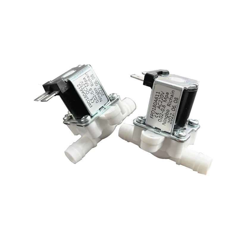 Dc 12V 24V 220V Plastic Electric Solenoid Valve Normally Closed Pressure Solenoid Valve Inlet Valve Inlet Flow Switch