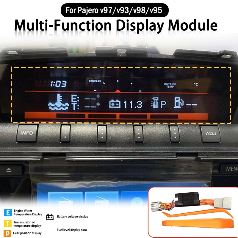 For V97V93V87V98 Mitsubishi Pajero Montero Altimeter Multifunction Conversion Parts Pajero 4 Display Module Car Computer Chip