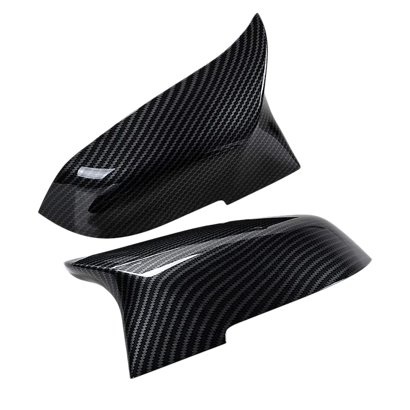 Door Mirror Covers Caps for -BMW 5 Series GT F07 F10 F11 F18 6-Series F06 F12 F13 7-Series F01 F02 Carbon Fiber Style