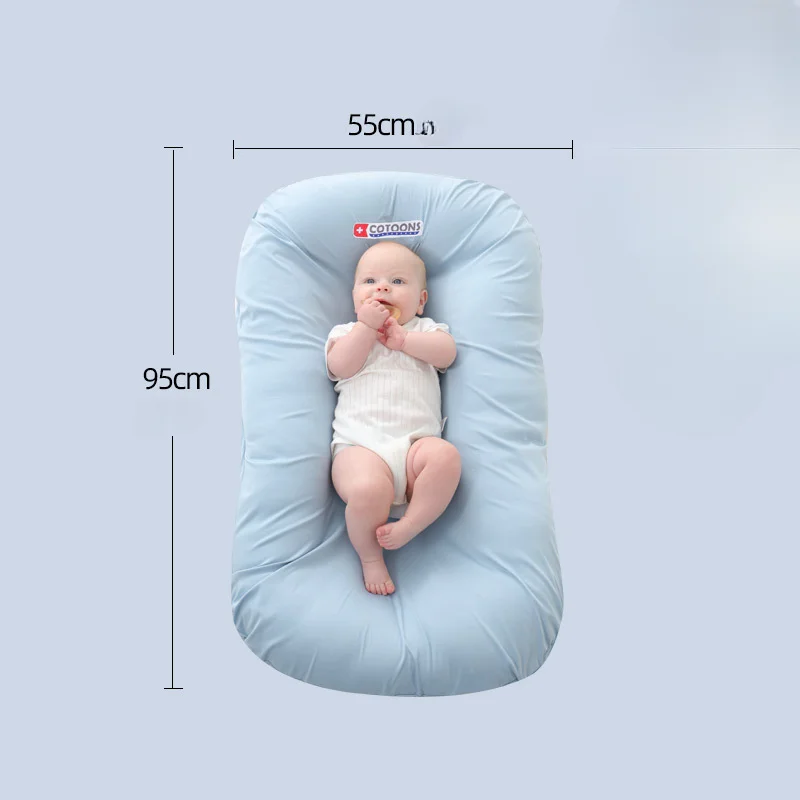 Hot Selling Solid  Detachable Crib Mid-bed Portable Folding Baby Bed Machine Washable Comfortable Baby Cot Mattress Cozy