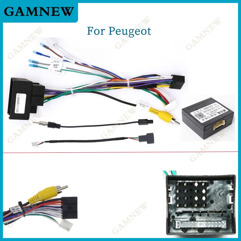 Car Wiring Harness Adapter Power Cable Canbus Box Decoder For Peugeot 508 5008 3008 408 4008 2008 301 307 308