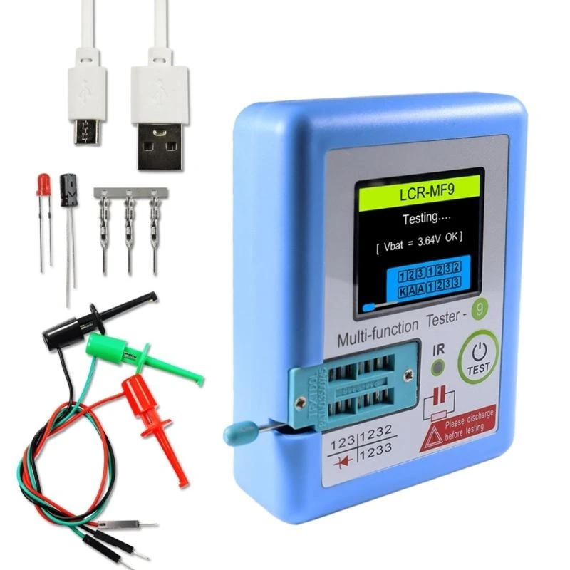 

652F Multifunction LCRMF9 Transistor Testing Device Easy To Use Transistor Test Equipment for Electronics Lab & Manufacturers