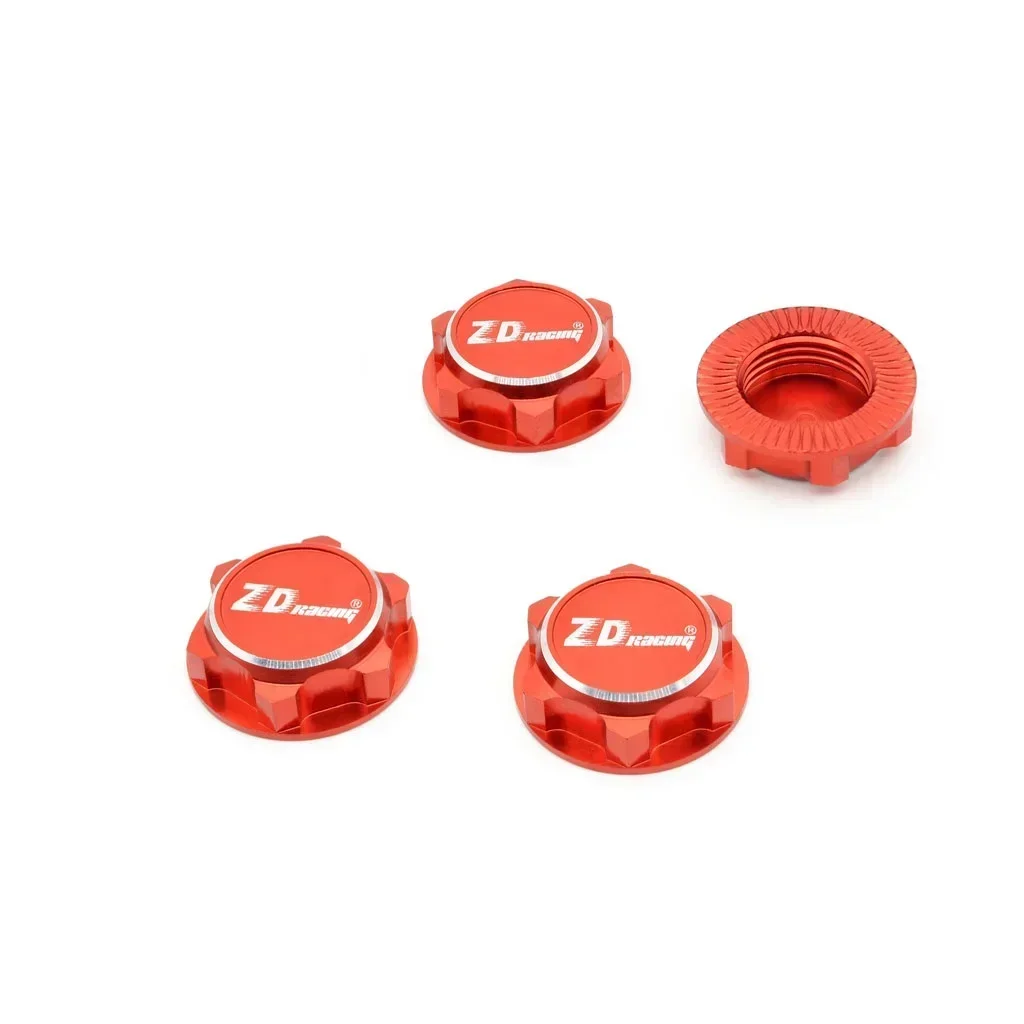 ZD Racing EX07-tuercas hexagonales de rueda de aluminio de 17mm, a prueba de polvo, antideslizantes para 1/8, 1/7, Taxs, x-maxx, Summit, e-revo, ARRMA, Buggy, camión RC