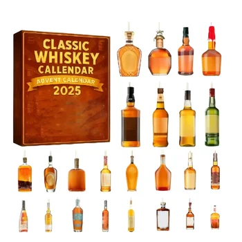 Christmas Ornament Whiskey Advent Calendar Design Acrylic Material Festive Holiday…