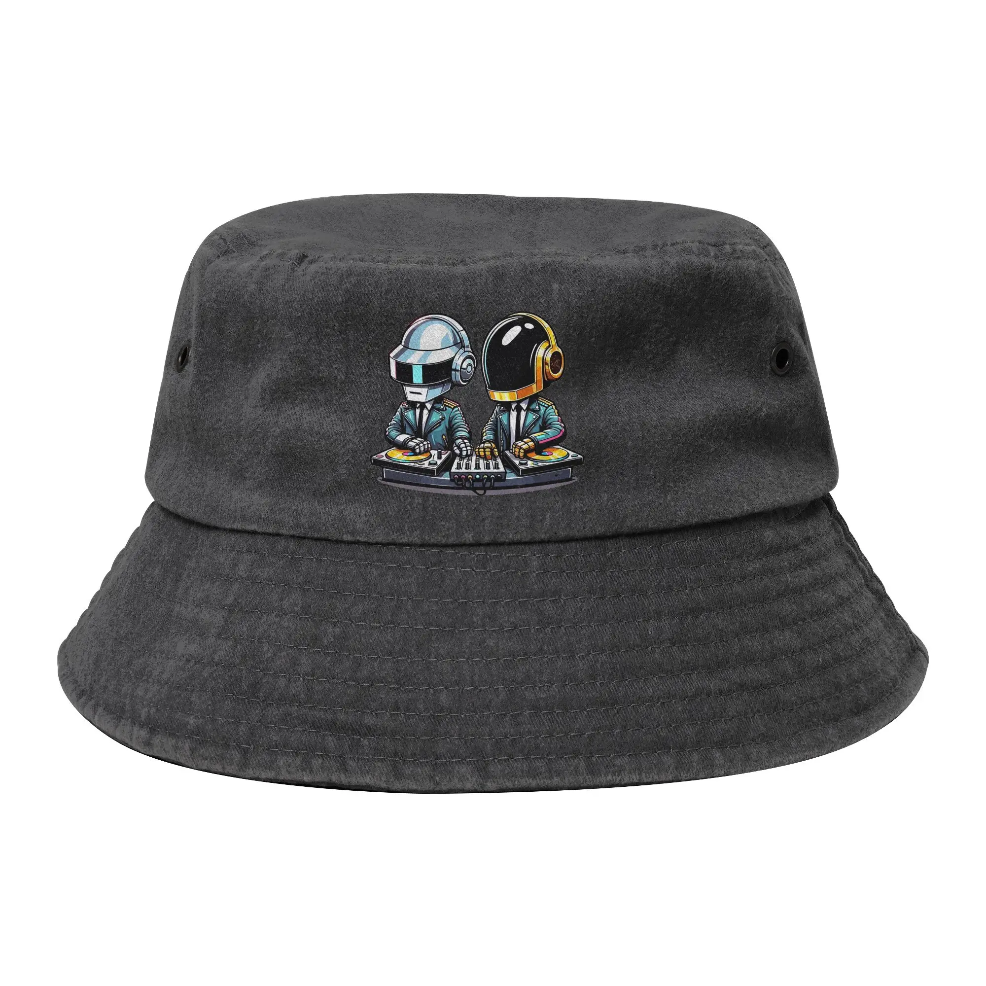 Vocation Getaway Headwear Daft Punk Bucket Hat Trendy Girl Hot Sun Hats  Bob Hat Lightweight Fisherman Hat Outdoor