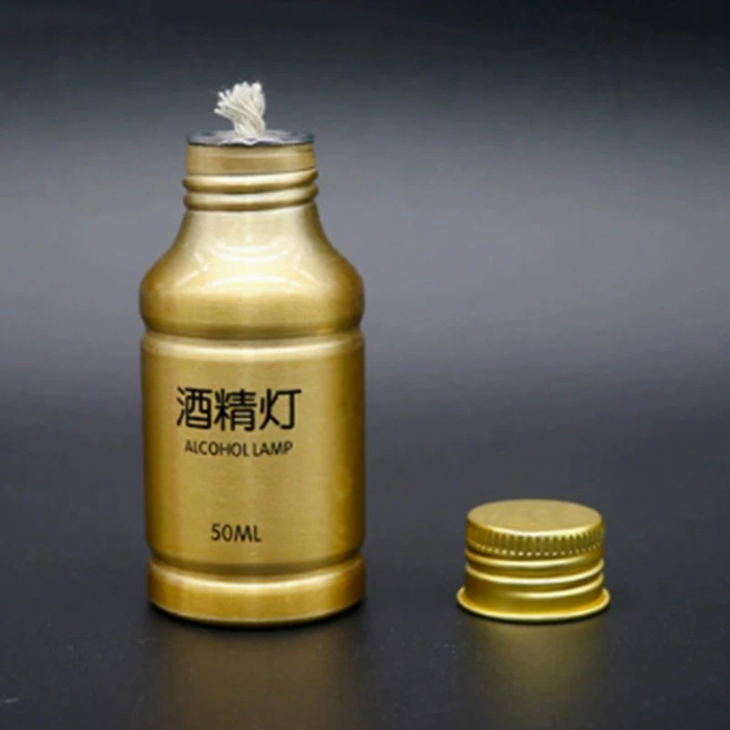 50ML Alcohol Burner Lamp Aluminum Alloy Portable Stove for School Chemistry Lab Experiment view 3