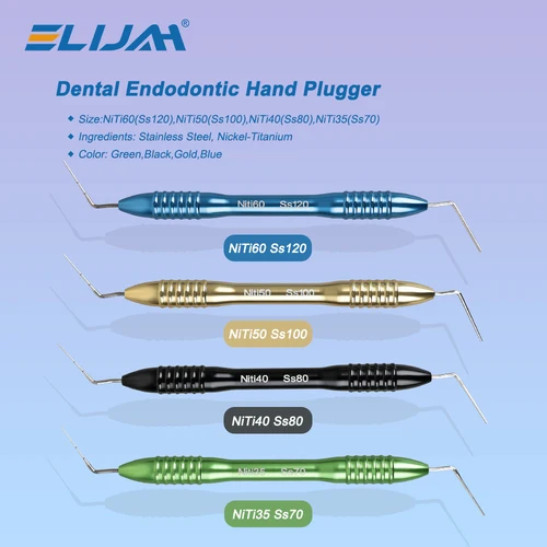 Tapón de mano para endodoncia Dental, relleno de gutapercha Dental, relleno de conducto radicular Oral, instrumento de presión Vertical Endo