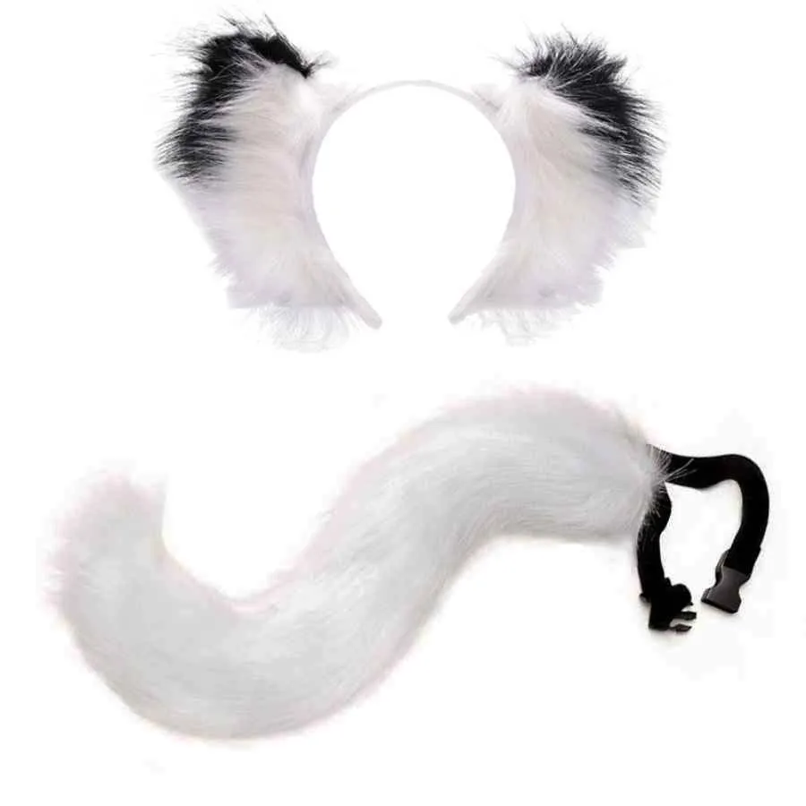 Sexy Fuchsmasken-Set mit Schwanz für Feiertagspartys, Rollenspiele, Pelz-Tiermasken für Männer und Frauen, Maskerade-Party-Requisiten, Bühnenauftritts-Set – Detail 8