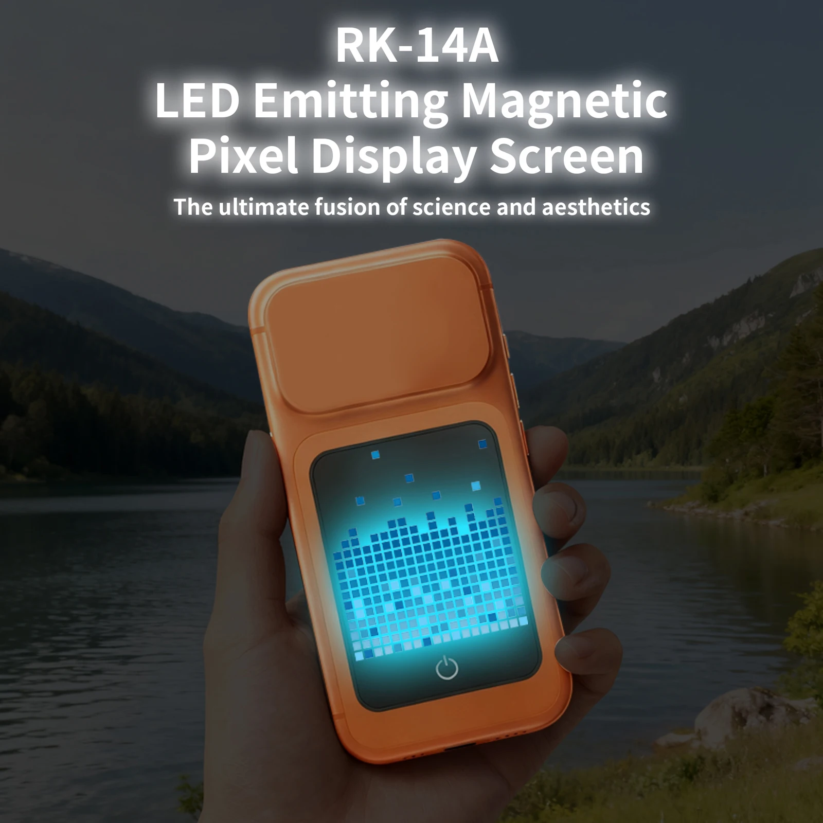

Magnetic Pixel Art DIY Display Screen Matrix Panel 102x71mm Smart Led Display Creative Animation Text for Adults Kids Boys Girls