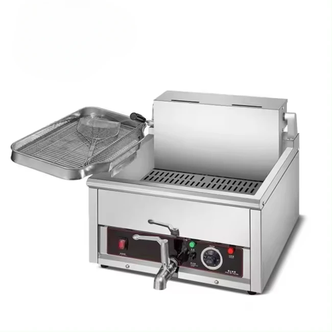 

BD-15LE stainless steel 15L 1 can 1 basket top electric fryer heavy-duty fryer