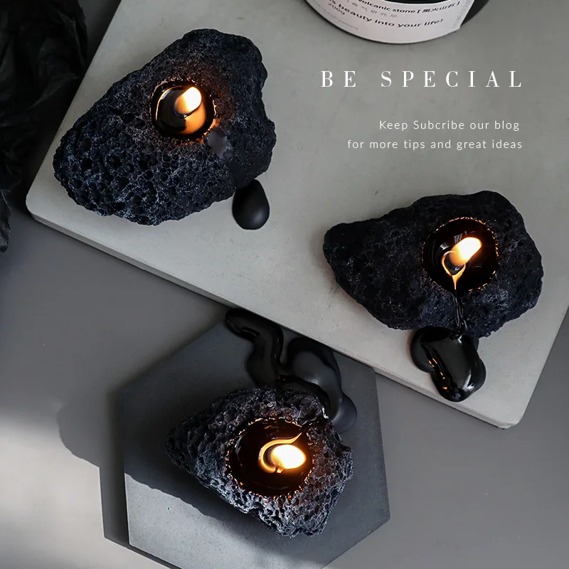 Mini Meteorite Scented Aromatic Candles DIY Creative Decorative Candles Natural Soy Wax Candles Wedding Home Decorations Gifts