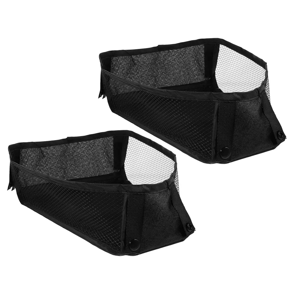 

2pcs Mesh Mesh Cargo Net Pouch ganizer Bag Black Camping Table Net Tote Diapers Storage Universal Baby Cargo Pouch