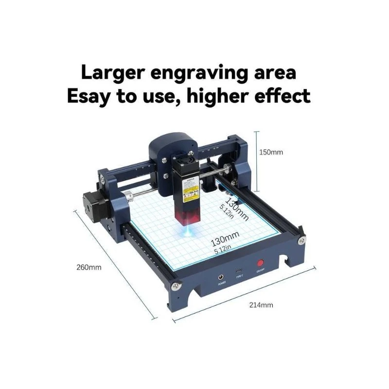 Mini Laser Engraving Cutting Machine - For Wood, Leather, Stainless Steel, Multi-material Marking & Etching