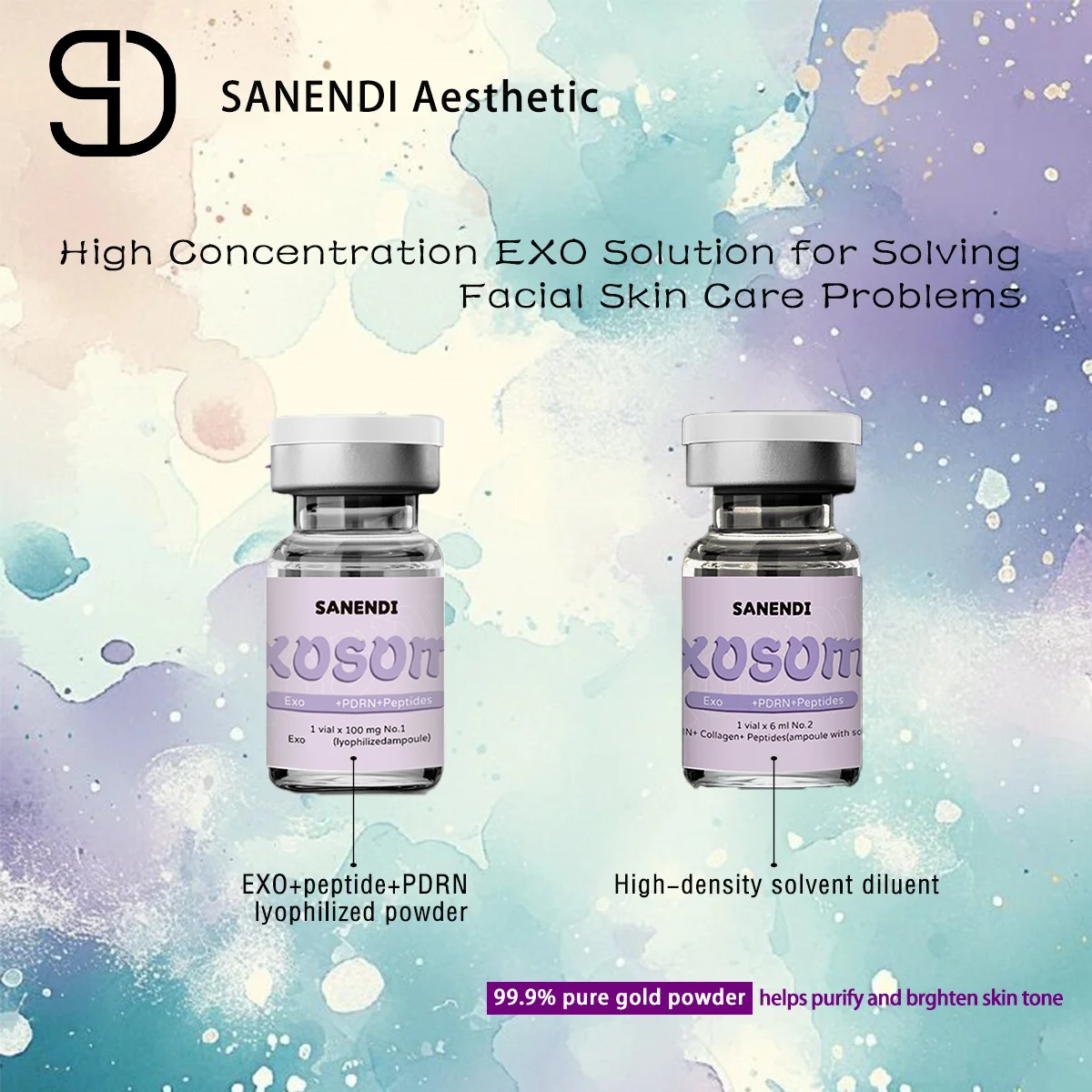 Sanendi coréen nouvelle technologie Exo + PDRN + peptide saumon ADN soin du visage solution de maintenance profonde