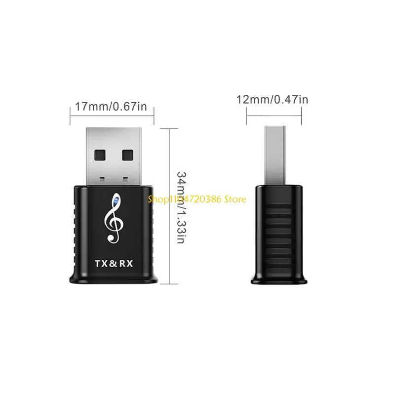 محول لاسلكي لاستقبال جهاز إرسال واستقبال الصوت USB 5.0 متوافق مع بلوتوث K0EA #6