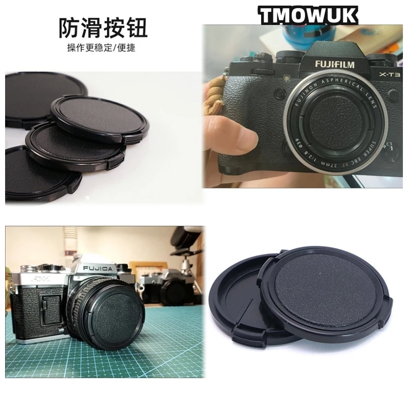 

For OLYMPUS PEN E-P1234567 E-M E-1 E-410 E-500 Camera Lens Cap Protective Cover Center Pinch Snap-on 49mm 52 55 58 62 67 72 77 8