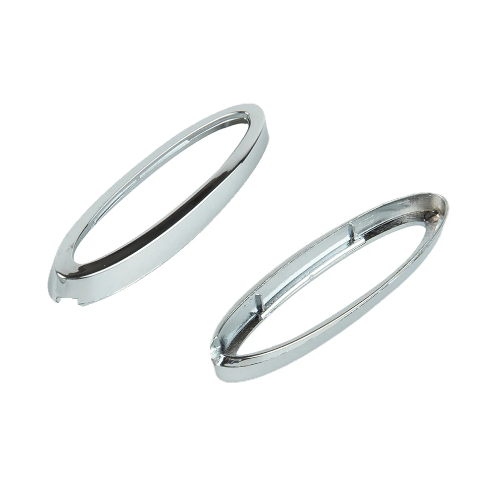 Trim Cover Key Fob Ring Key Case Shell Cover Car Interior Accessories Chrome Plastic Surround Replacement High Quality
