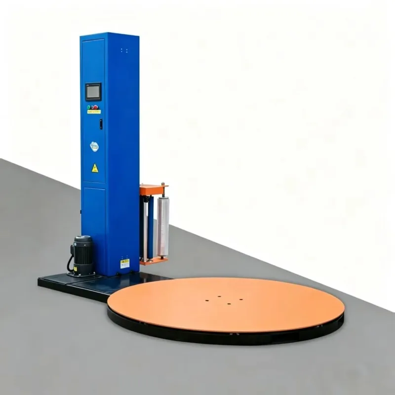 Factory Direct Heavy Duty Pallet Wrapping Machine For Warehouse Film Packaging Turn Table Wrapping Machine