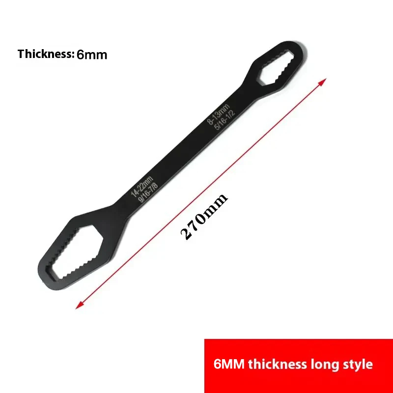 Auto Universal Torx Schlüssel 8-22mm Einstellbare Selbstspannende Schlüssel Bord Doppel-kopf Torx Spanner Torx Spanner hand Werkzeuge Neue – Detail 13