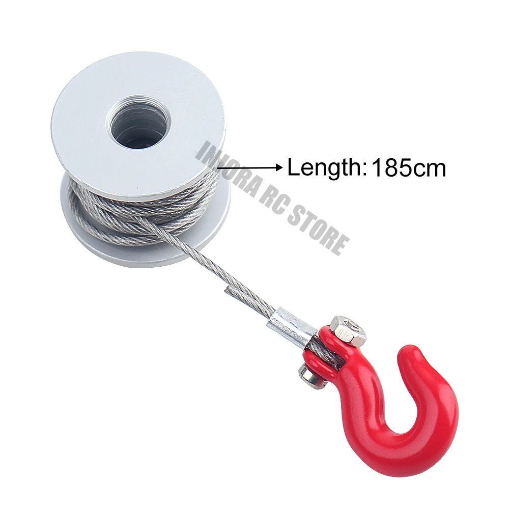 Metal Servo Steering Gear Winch Spool 25T for 1/10 RC Crawler Axial SCX10 90046 D90 Tamiya MST TRX4