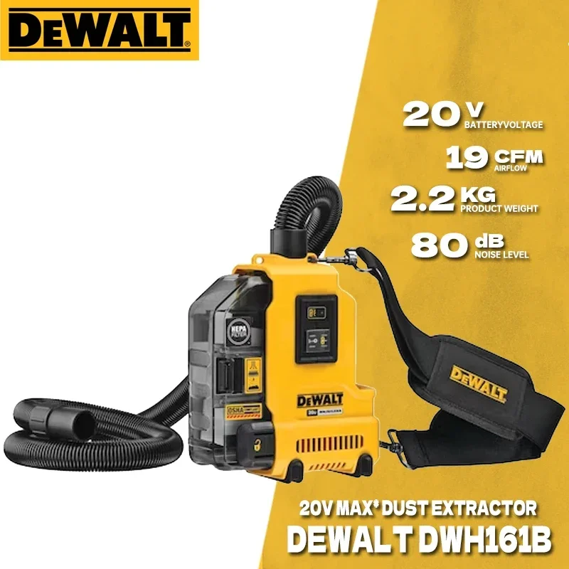 DEWALT DWH161B 20V MAX* Brushless Cordless Universal Dust Extractor HIGH-OUTPUT MOTOR Compact Lightweight Power Tools