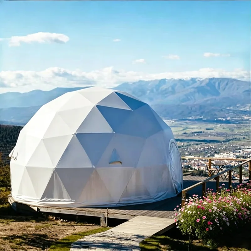 Outdoor Glamping Dome Luxury Tents Dome Tent Waterproof Camping for Hotels Modern Style for Events Dome Houses for Humans Custom