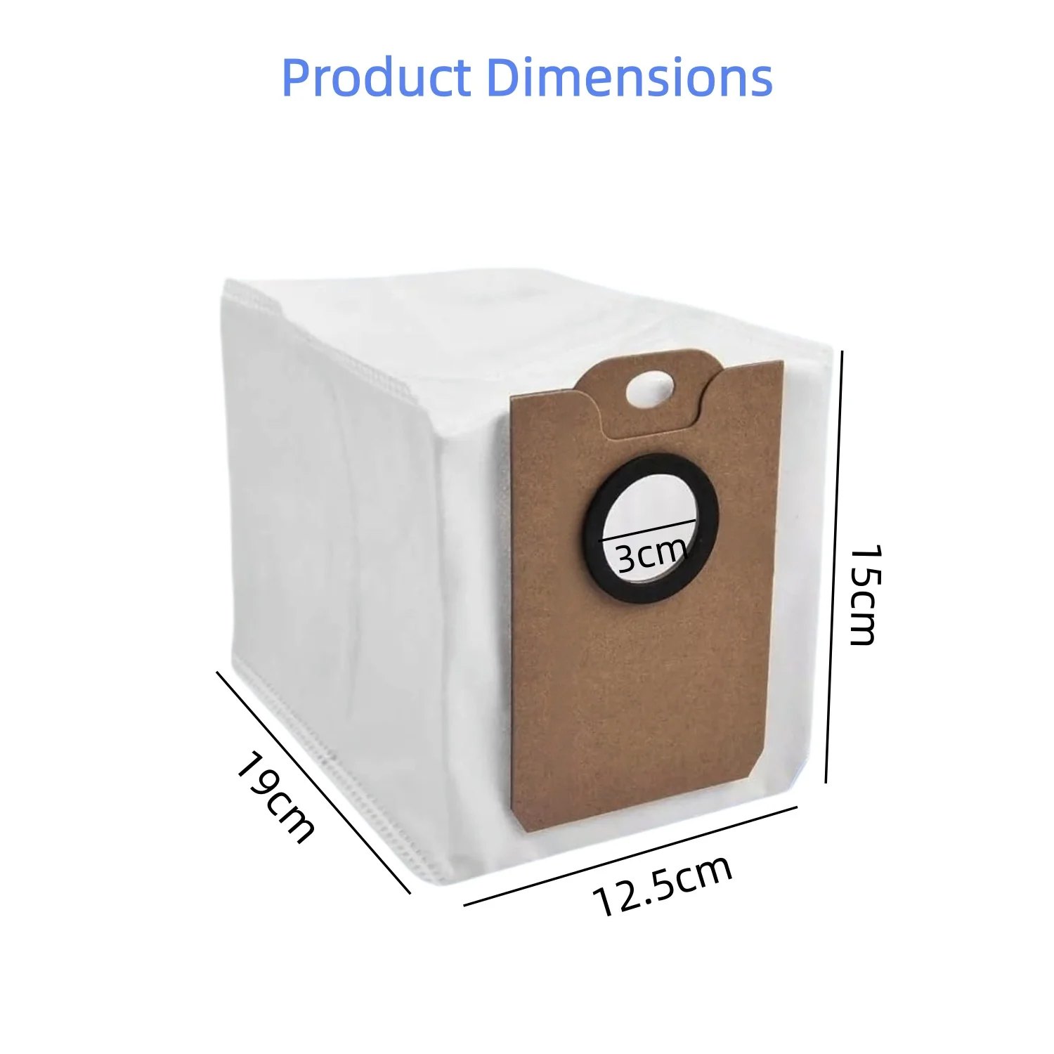 Replacement Dust Bags Compatible with Cecotec Conga 2299 2499 7490 8290, 3L Large Capacity Robot Vacuum Cleaner Accessories