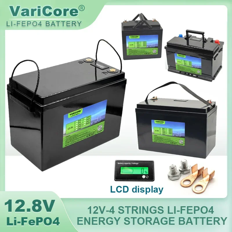 12V 280Ah 120AH LiFePO4 Battery 12.8V Lithium Power Batteries 4000 Cycles For RV Campers Golf Cart Off-Road Off-grid Solar Wind