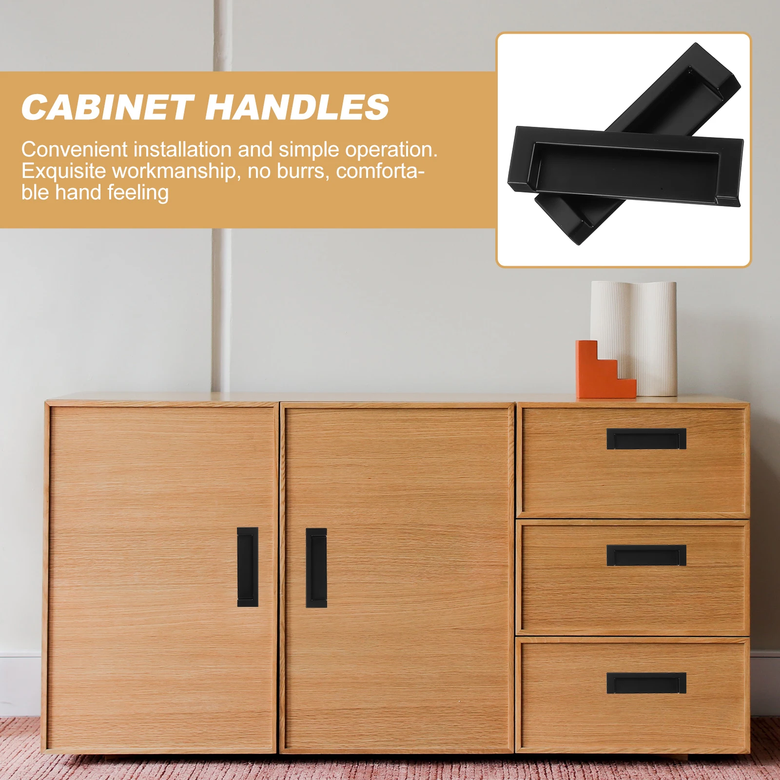 

Zinc Alloy Recessed Pull H les for Cabinet Door Drawer Sliding Door Gold Durable Smooth Furniture Hardware Closet Wardrobe