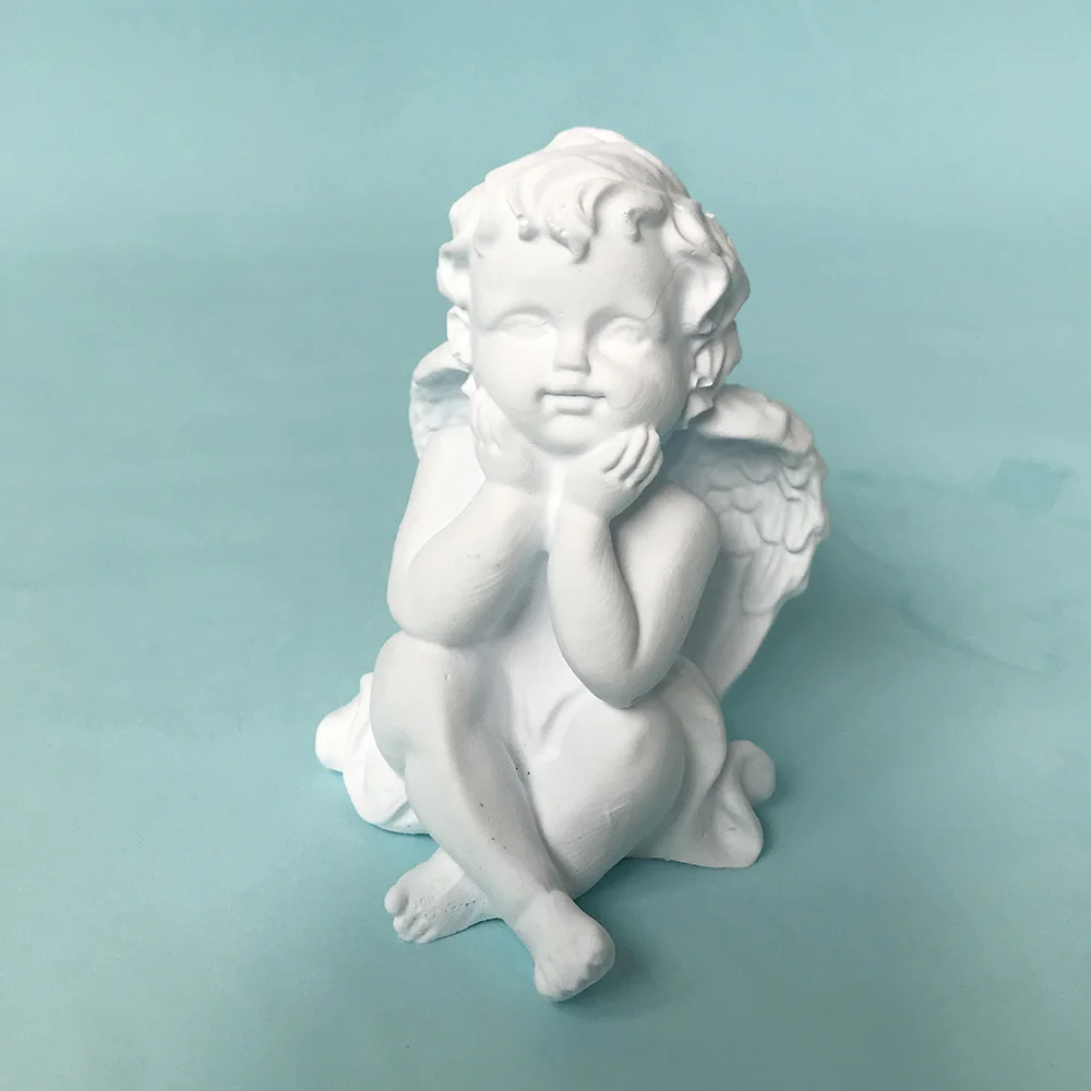 3D Angel Candle Silicone Mold European Angel Baby Ornaments Aromatherapy Resin Creative Epoxy 3D Silicone Mould 8333