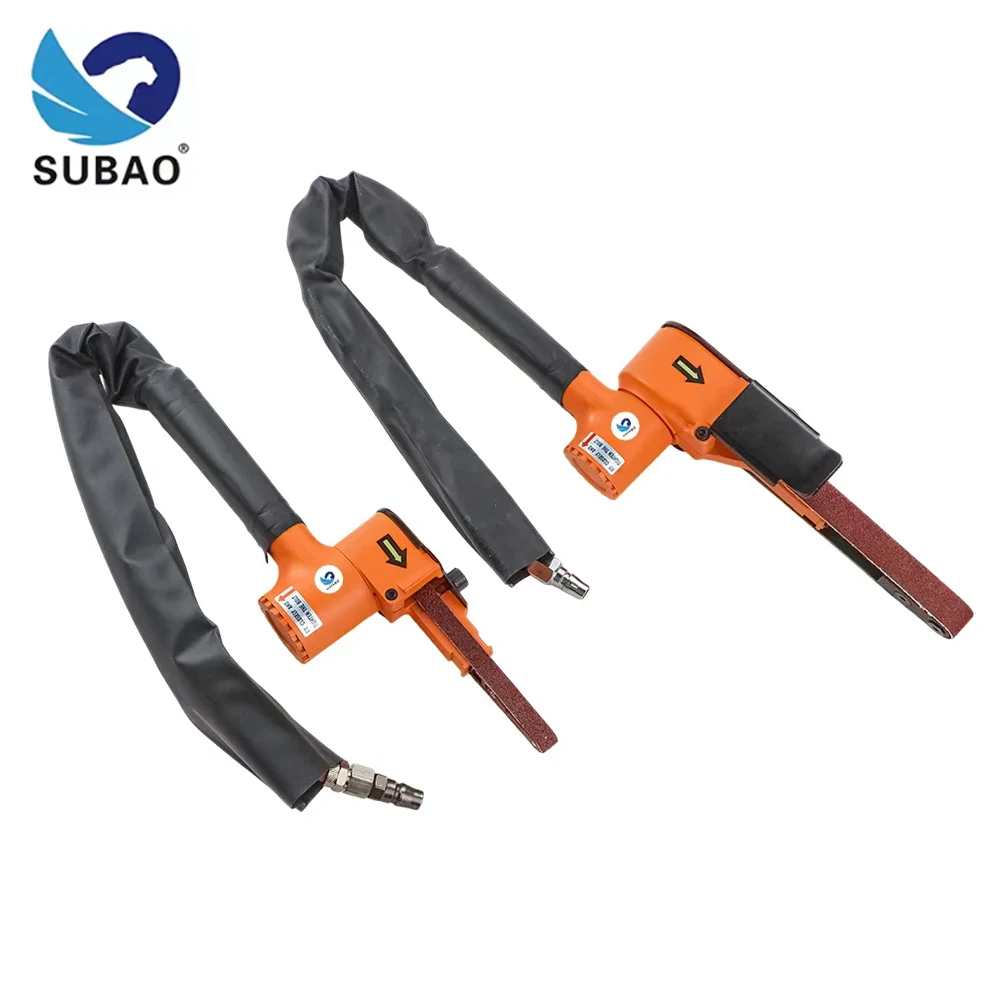 

Pneumatic Abrasive Belt Machine, Silenced Handheld Sander For Metal Polishing And Deburring