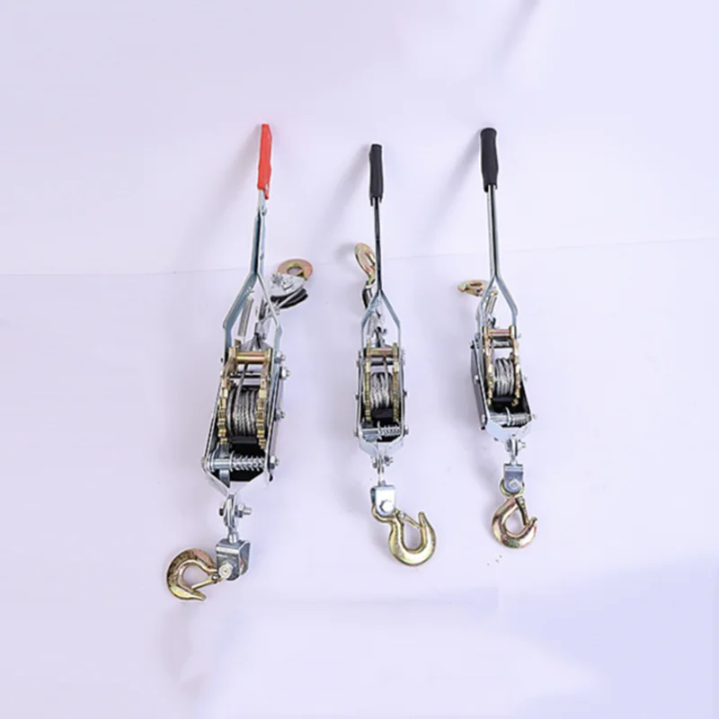 Fastener Rope Tightener 1-4T Car Cargo Manual Wire Rope Tensioner Ratchet Type Double Hook Wire Tightener