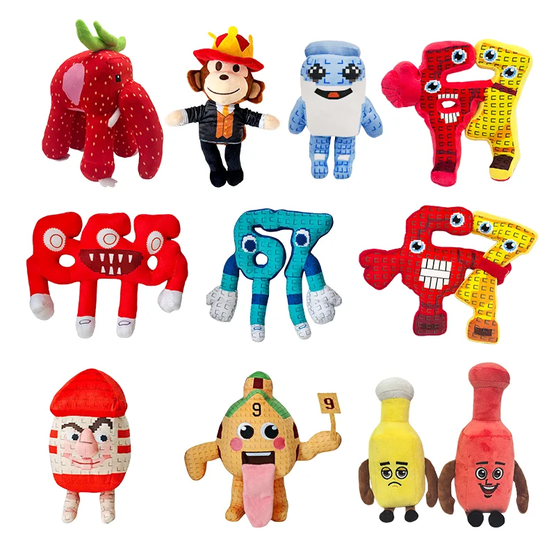 

TreasuringU 2025 Steal A Brainrot Plush Doll Anime Peripherals No.9 House Stuffed Toy Strawberry Elephant Christmas Gift