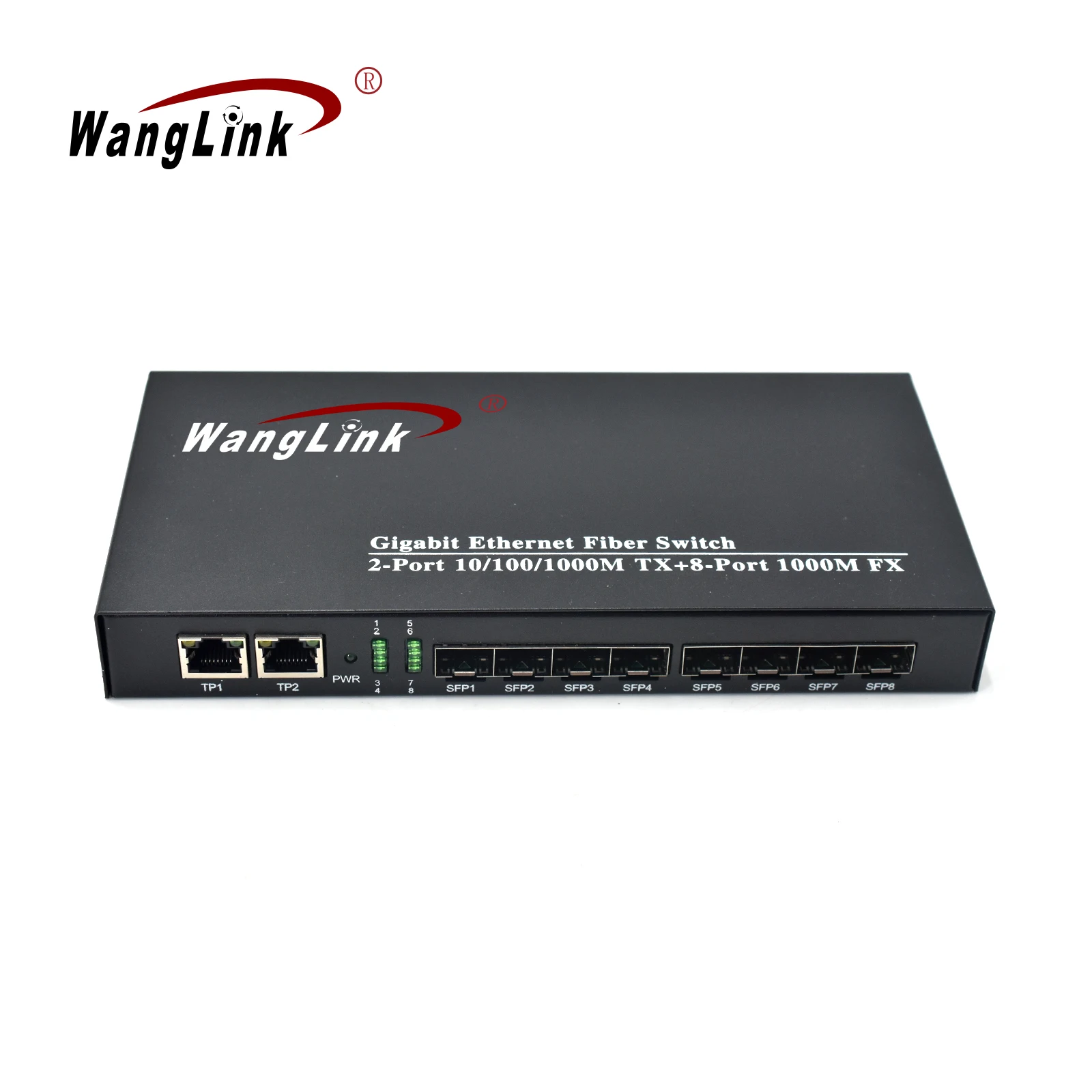 Interruptor de fibra Gigabit 1,25G 8G2E SFP, conmutador Ethernet de 1,25G, 8, 1000M, RJ45, 2x1000M, SFP