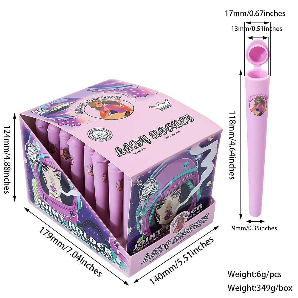 LADY HORNET Plastic Tube 118MM King Size Waterproof Airtight Smell Proof Solid Storage Sealing Container