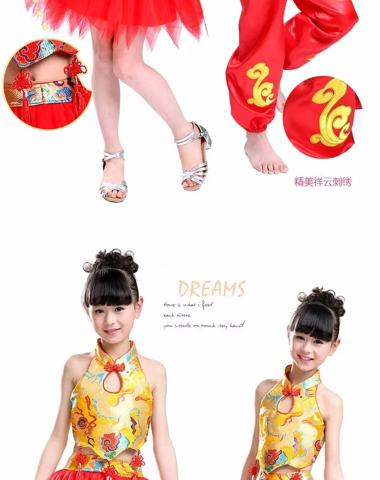 Novas crianças crianças lantejoulas pena franja palco desempenho competição traje de dança de salão vestido de dança latina para meninas