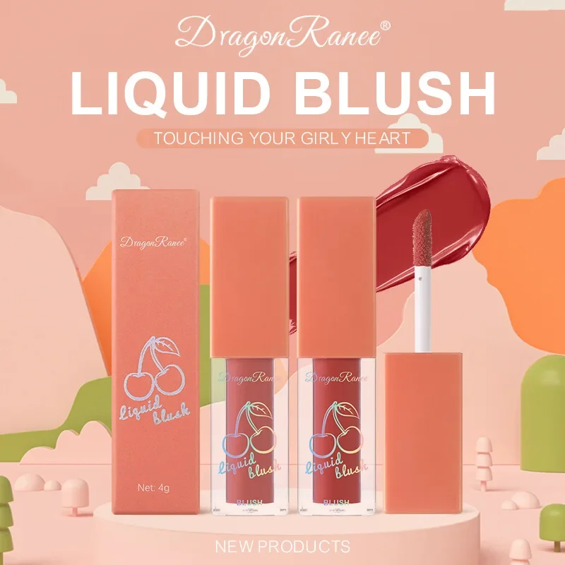 

Dragon Ranee New Liquid Blush Smooth Light Texture Moisturizing Waterproof Long Lasting Hold Makeup Professional Blush 4ml