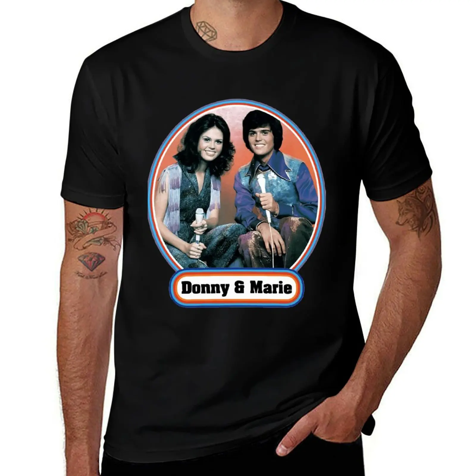 

donny and marie men woman film music T-Shirt vintage anime shirt T-shirts man funny t shirts for men