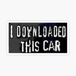 I Downloaded This Car Bumper Sticker  5PCS Stickers for Luggage Background Bumper Anime Laptop Funny Decor  Cartoon Room Window