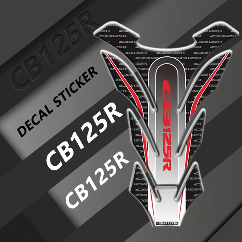 

NEW For CB125R cb125r CB 125R 2010-2017 Motorcycle Fuel Tank Pad Protection Sticker 3D Gel Fuel Tank Stickers Decoration Decals