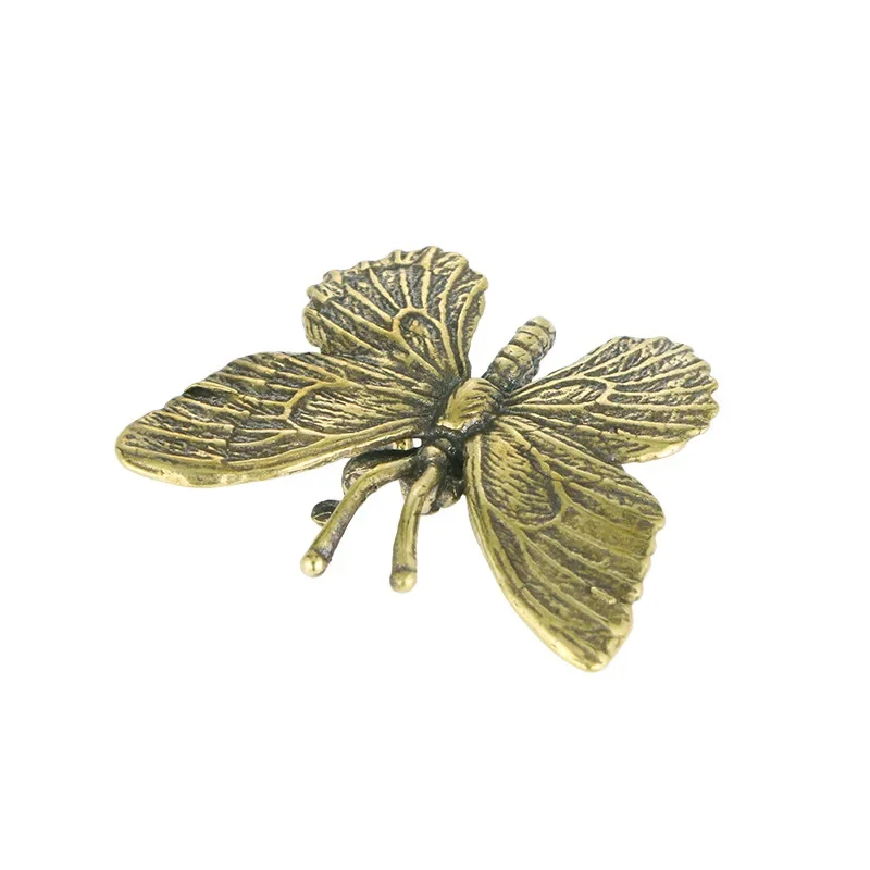 

Solid Pure Copper Butterfly Ornaments Antique Imitation Copper Insect Decorations Study Decoration Handicrafts Collection