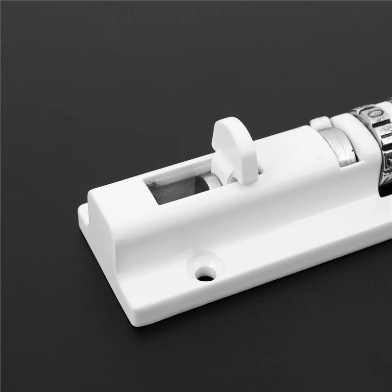 

3X Horizontal Horizontal Door Bolt Lock Sliding Combination Code Can Be Reset For Gate Garage Cabinet White