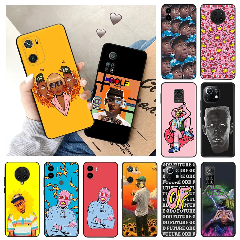 Soft Phone Cases For Xiaomi Mi 11 10t Lite 5G 11t Pro Redmi Note 7 8 8t 10 k40 k60 k50Gaming Tyler The Creator Black Matte Cover